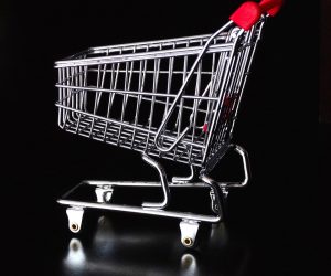 dare, shopping venture, basket, basket trolley, purchasing, shopping, chrome, glittering